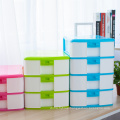 4 layer small plastic a4 desk drawer storage plastic box for sale